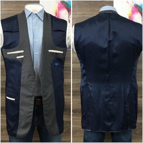 Jack Victor Mens Blazer Sport Coat Two Button Casual Jacket 42 X-Long Wool Suits - Picture 7 of 13